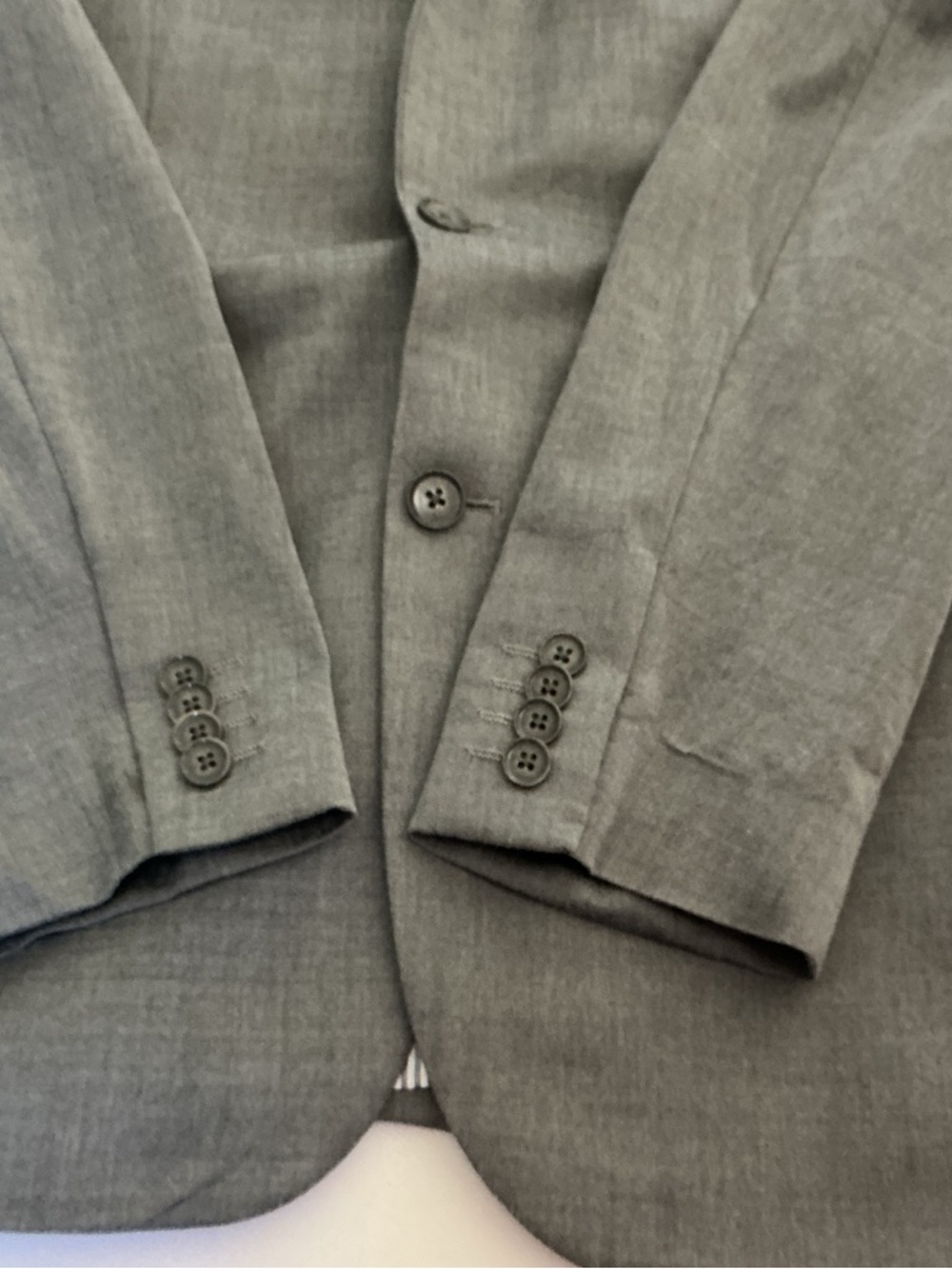Express Men's Gray Two-Button Blazer - Picture 4 of 9